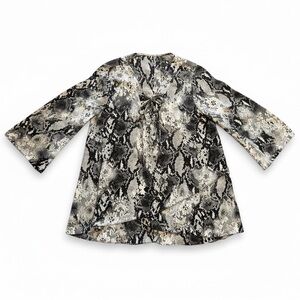 Chic & Edgy Snakeskin Print Blouse